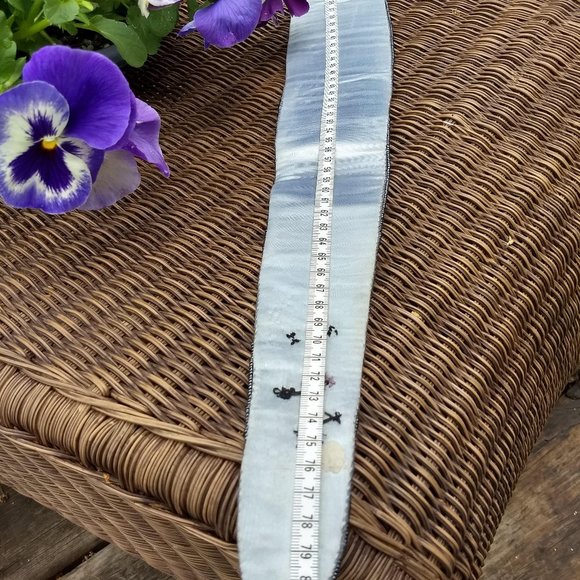 vintage 80s hematite grey seed bead belt clutch set - Picture 14 of 15